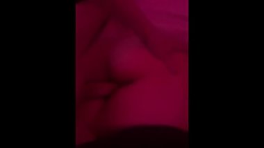 Fucking brunette girlfriend from behind