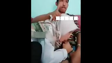 Sexy Indonesia Hijab teen Sucking when Parents at home