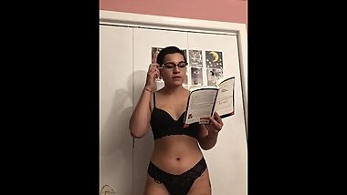 College Nerdy Girl Reads Poetry for You