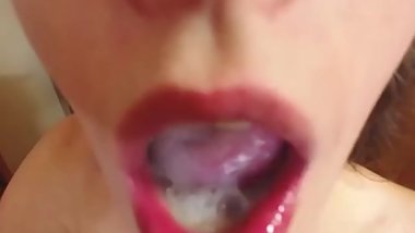 Couple teen cam with cum in mouth and show