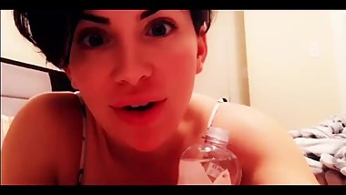 HOT cute 19-year old porn babe Sasha sexy whispers (EROTIC girlfriend ASMR)