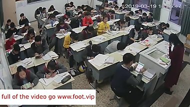 Teacher shoeplay and dipping from video surveillance