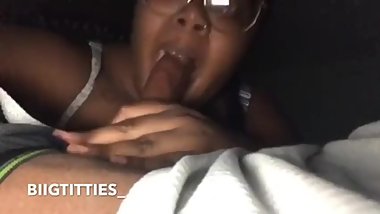 Watch me suck the nut out his dick not even 2 minutes in