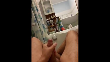 cum boy italian bathtub huge load