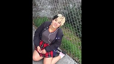 Asian teen loves cock and pizza