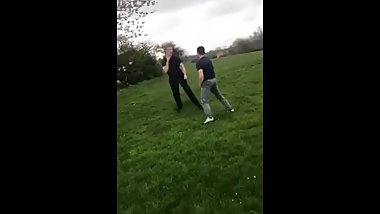 Mature Ginger Male Pummels Young Stocky Teen