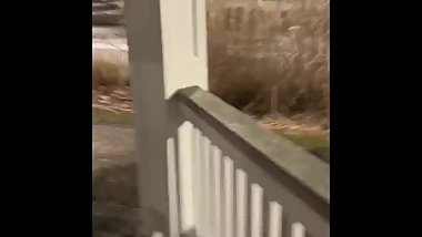 Fucking outside the mall in the gazebo