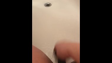 Fucking myself in the shower again