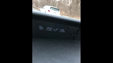 Girlfriend Milks Cock Dry on the Way Home