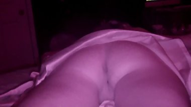 Daddy spying on my naked pussy while I sIeep