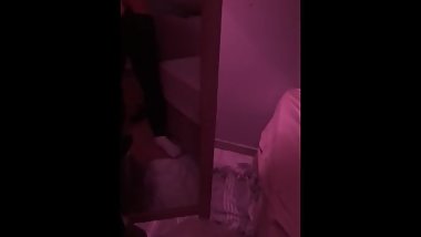 College dude rubs his massive cock and bush.