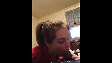 18 barely legal teeny blow job