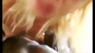 Petite Blonde Gangbanged By Blacks