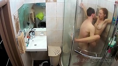 SEX IN BATHROOM  SHOWER TELOSHOW HIDDEN CAMERA - ABIGAIL & SAM  RealLife