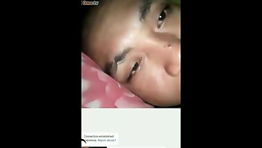 Ometv big tit babe masturbating with her dildo