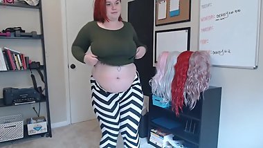 Fatass Shows Her Weight Gain