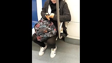 Sexy beautiful arab girl with Adidas Superstar