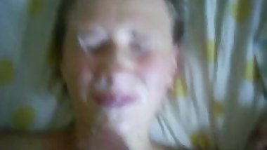 Cum on face
