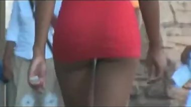 Candid Nice Ass Short Skirt