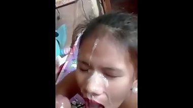 Cheating Cambodian Wife Sucks My Small Cock for Cumshot
