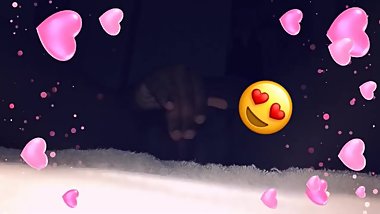 Ebony teen play with herself